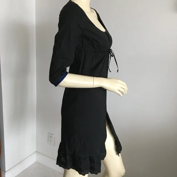 90s Miu miu quarter sleeve hook and eye closure baby doll dress - Picture 8 of 11